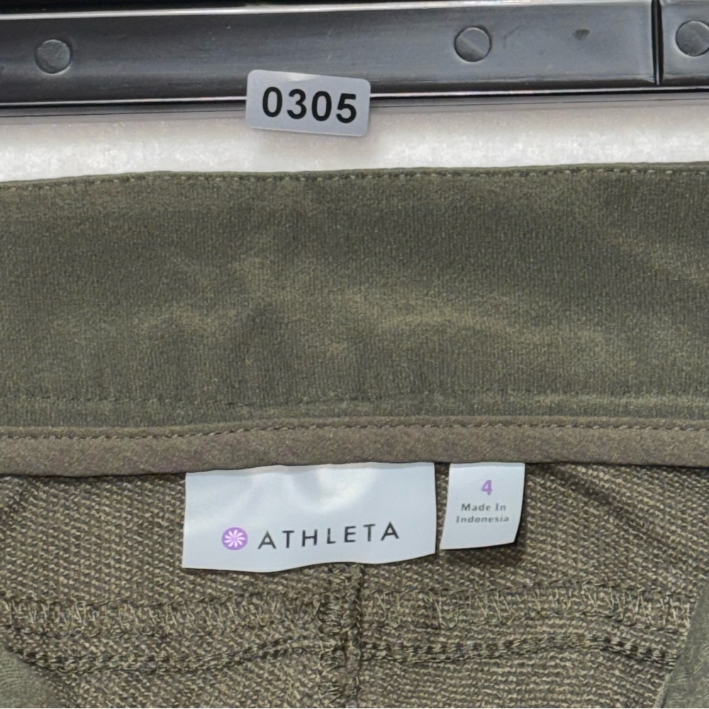 Athleta Wander Skinny Pants olive green Low-rise Women’s Size 4 - Picture 4 of 12